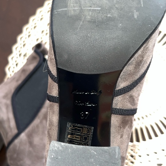 Vero Cuoio Grey Suede Ankle Boots - Picture 7 of 7